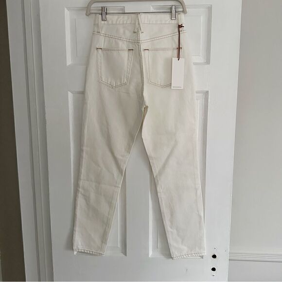 SLVRLAKE Beatnik Ankle Jeans Ivory - Picture 8 of 11